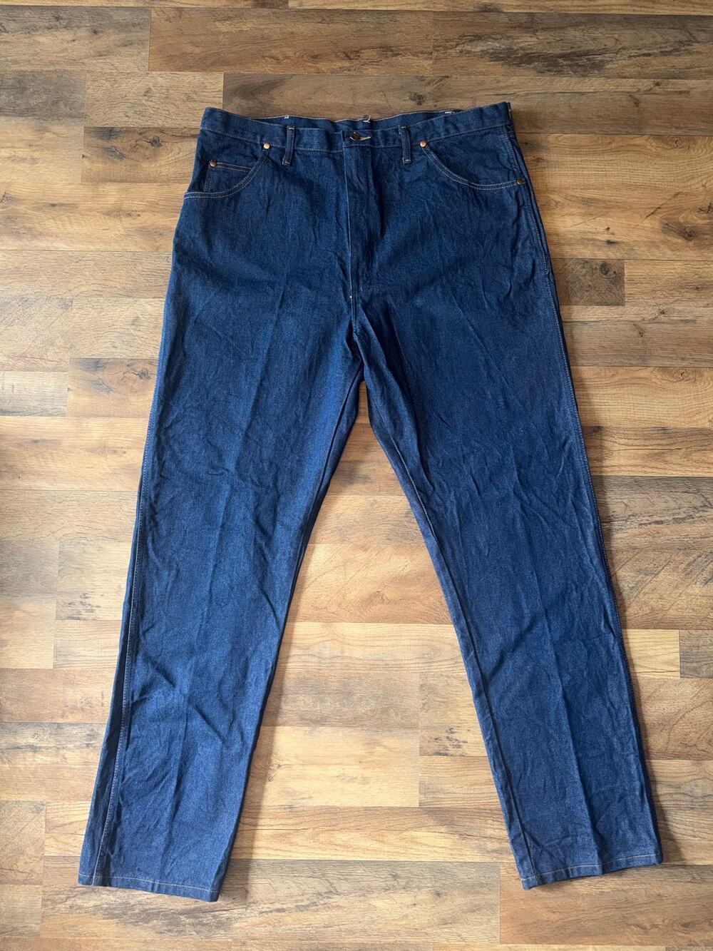 Wrangler men’s cowboy cut blue jeans